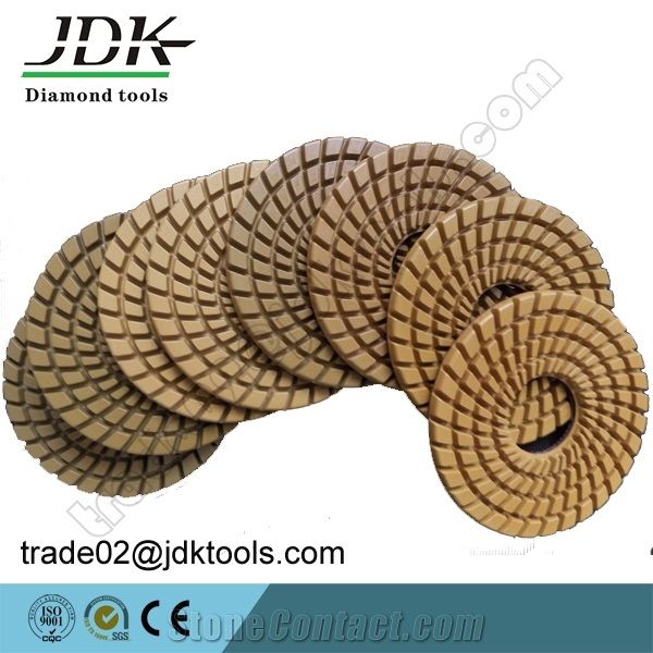 Jdk 8 Inch/9 Inch/10 Inch Diamond Resin Bond Wet Polishing Floor Polishing Pads for Granite/Marble