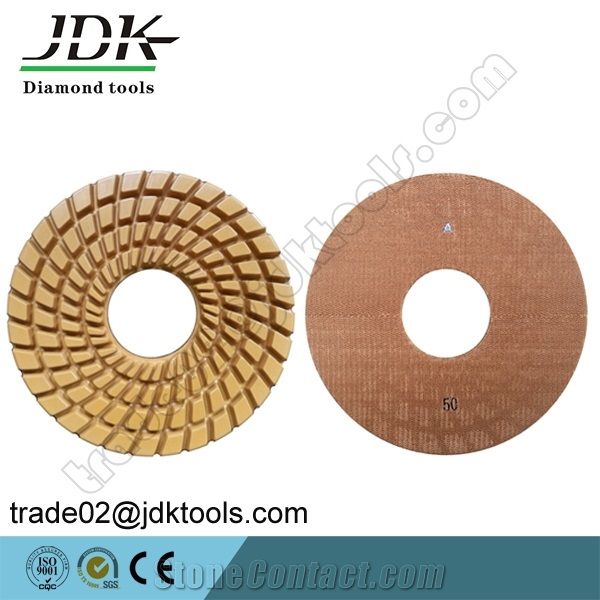 Jdk 8 Inch/9 Inch/10 Inch Diamond Resin Bond Wet Polishing Floor Polishing Pads for Granite/Marble