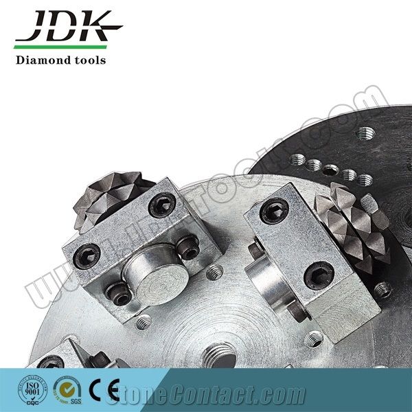 Premium Quality, High Efficency Rotary Diamond Bush Hammer, 4 Roller Bush Hammer Plate, Bush Hammer Tools for Hand Machine