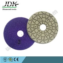 Super Quality 100mm, 4 Inch, 3mm Thickness, 3 Step Resin Flexible Polishing Pads for Marble, Polishing Abrasive, Diamond Polishing Pads,