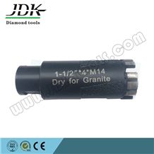 Vacuum Brazed Diamond Dry Core Drill Bit, Diamond Core Drill Bits for Granite, Marble, Concrete, Asphalt, Stone Drilling Tools