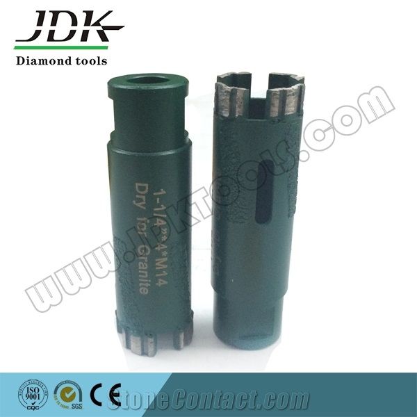 Vacuum Brazed Diamond Dry Core Drill Bit, Diamond Core Drill Bits for Granite, Marble, Concrete, Asphalt, Stone Drilling Tools