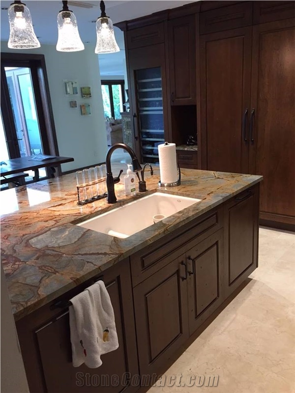 Blue Mare - Azul Mare Quartzite Kitchen Bench Top