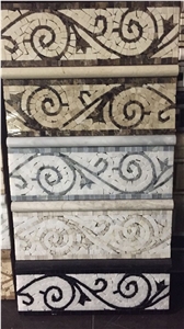 Floor Marble Mosaic Border Molding Slab Strip