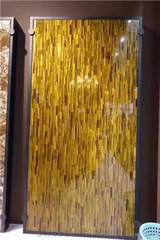 Tiger Eye Stone Slab for Table Top, Countertop