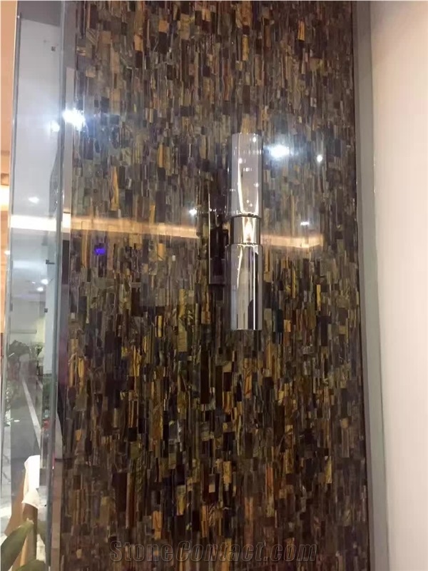 Tiger Eye Stone Slab for Table Top, Countertop