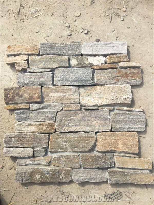 Dry Loose Stacked Stone, Brown Quartzite Cultured Stone