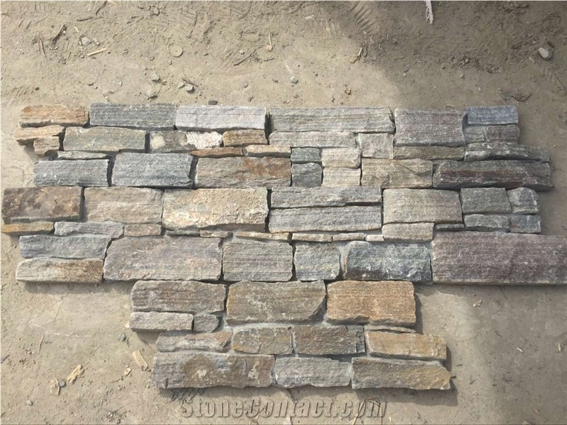 Dry Loose Stacked Stone, Brown Quartzite Cultured Stone