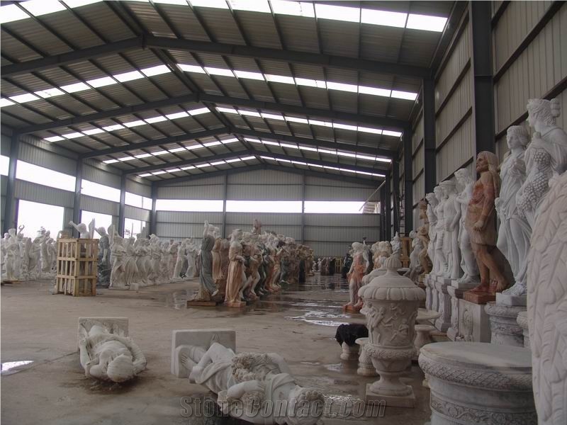 Four Seasons Multi-Color Marble Statue Sculpture