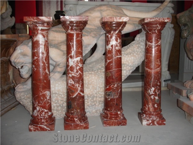 Natural Marlbe Column Pedestal Pillar for Decoration