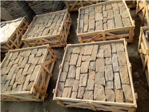 Seseam Yellow Loose Stacked Stone Walling Panel and Corners