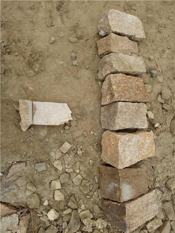 Seseam Yellow Loose Stacked Stone Walling Panel and Corners