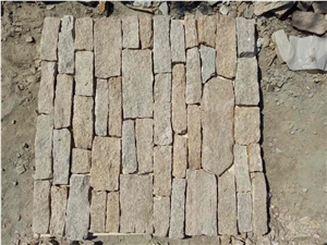 Yellow Seseam Loose Stone, Castle Stone, Ledgestone, Fieldstone, Stone Veneer