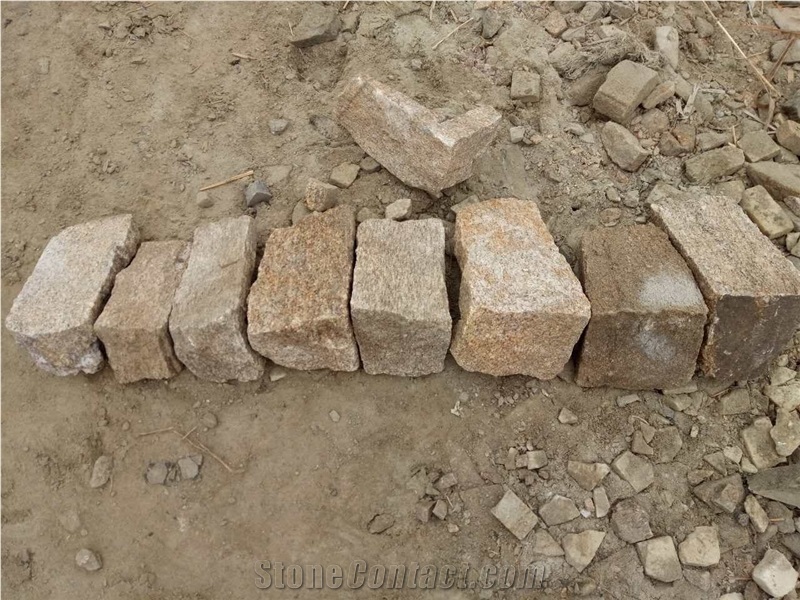 Yellow Seseam Loose Stone, Castle Stone, Ledgestone, Fieldstone, Stone Veneer
