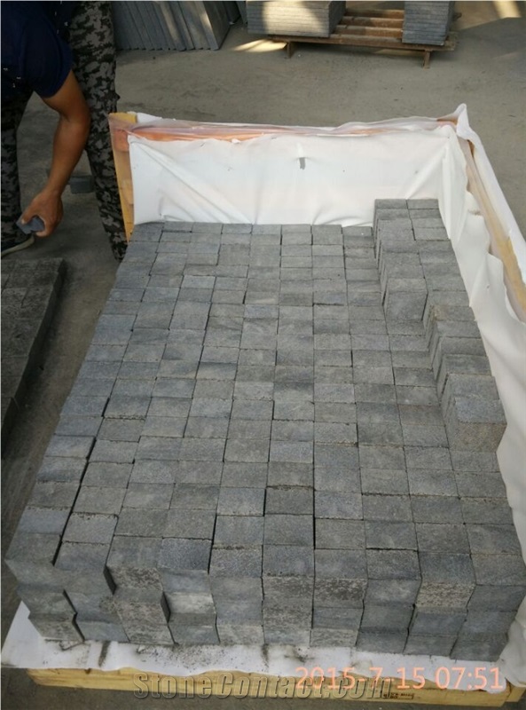 G684 Black Basalt Cube Stone ,Cobble Stone Pavers ,Landscaping Stone , Garden Stepping Pavements ,Exterior Stone