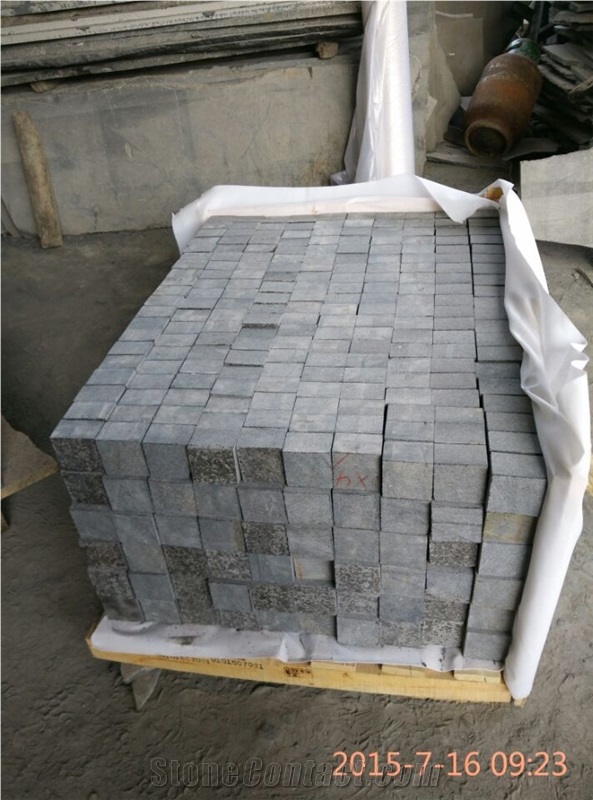 G684 Black Basalt Cube Stone ,Cobble Stone Pavers ,Landscaping Stone , Garden Stepping Pavements ,Exterior Stone