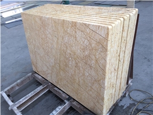 Polished Greece Gold Spider Marble, Golden Spider Marble, White Marble Slabs, Tiles