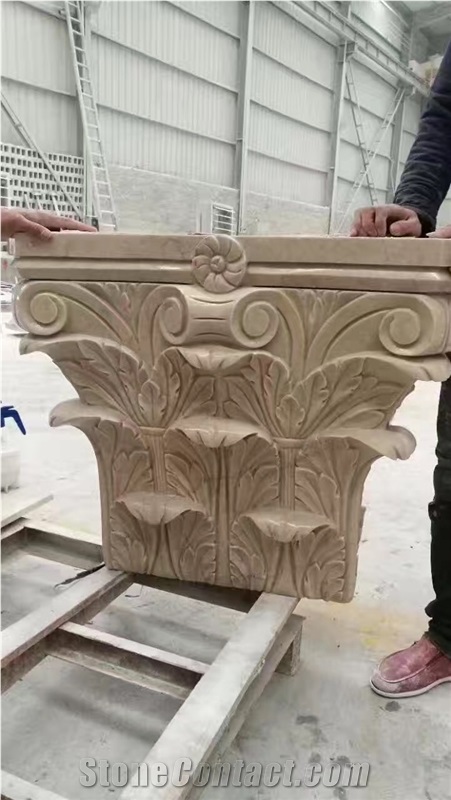 Beige Marble Columns,Sculpture Columns,Roman Stone Columns,Stone Pillars,Roman Solid Columns, Roman Hollow Columns