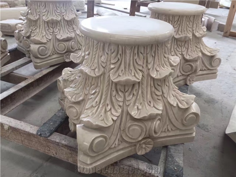 Beige Marble Columns,Sculpture Columns,Roman Stone Columns,Stone Pillars,Roman Solid Columns, Roman Hollow Columns