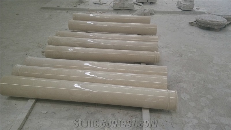 Beige Marble Columns,Sculpture Columns,Roman Stone Columns,Stone Pillars,Roman Solid Columns, Roman Hollow Columns