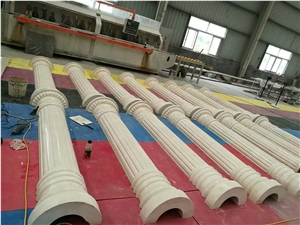 Beige Marble Columns,Sculpture Columns,Roman Stone Columns,Stone Pillars,Roman Solid Columns, Roman Hollow Columns