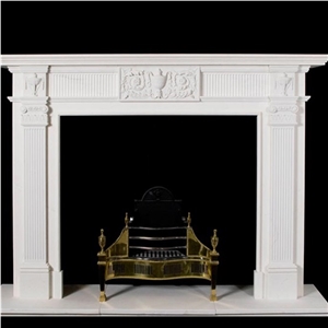 White Cultured Marble Fire Place, Fireplace Marble/Fireplace Mantel White Marble Fireplace Fireplace Hearth Fireplace Surround