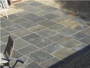 Black Quartzite, Black Quartzite Flagstone, Cobble Stone, Flagstone Road Paving Stone