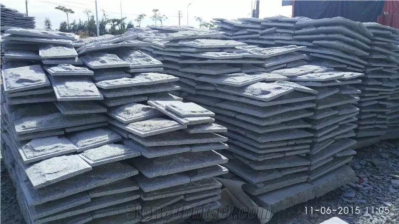 G603 Granite,Sesame White Cube Stone, Snow White Cobble Stone