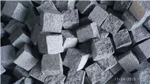 G603 Granite,Sesame White Cube Stone, Snow White Cobble Stone
