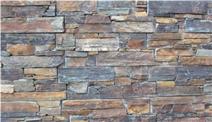 Rusty Slate, Rusty Slate Stacked Stone Veneer, Split Face Culture Stone Rusty Slate, Rusty Slate Stacked Stone Veneer, Split Face Culture Stone