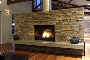 Rusty Slate, Rusty Slate Stacked Stone Veneer, Split Face Culture Stone