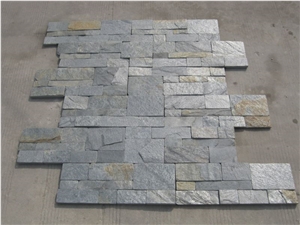 Silver Slate, Silver Slate Cultured Stone, Wall Cladding, Stacked Stone Veneer Silver Slate, Silver Slate Cultured Stone, Wall Cladding, Stacked Stone Veneer