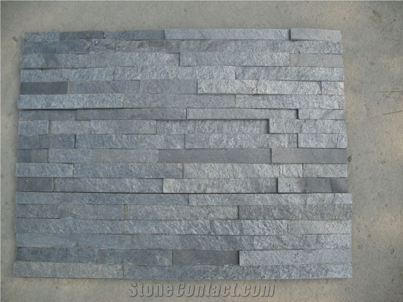 Silver Slate, Silver Slate Cultured Stone, Wall Cladding, Stacked Stone Veneer