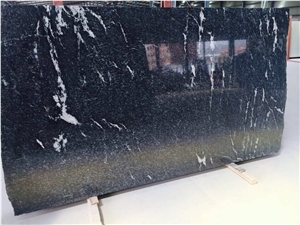 Snowy Night, Black & White, Snowy Night Granite Walling & Flooring, Black & White Tiles & Slabs