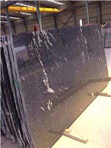 Snowy Night, Black & White, Snowy Night Granite Walling & Flooring, Black & White Tiles & Slabs