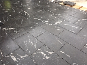 Snowy Night, Black & White, Snowy Night Granite Walling & Flooring, Black & White Tiles & Slabs