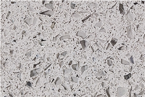 Crystal Light Grey Quartz Kitchen Countertops, Quartz Surface, Quartz Stone Tops, Quartz Kitchen Island Tops, Quartz Worktop, Quartz Tops
