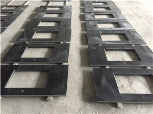 G654 Polished Granite Kitchen Countertop, Dark Grey Granite, Sesame Black, Padang Black, Impala Black