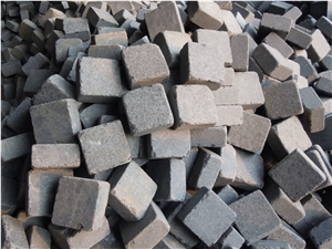 G684 Fuding Black Basalt Cube Stone, Basalt Paving Stone, Black Cobble, Natural Building Stone, Basalt Setts