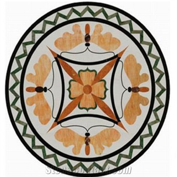 Marble Waterjet Medallion Polished Floor Pattern, Hotel Lobby Marble Medallion Tiles,Corridor Marble Tiles,Luxury Marble Walling Tiles,Bathroom Walling Panel