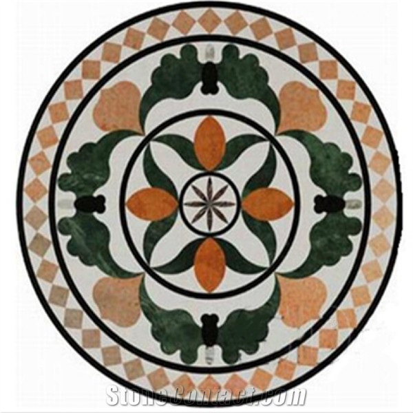 Marble Waterjet Medallion Polished Floor Pattern, Hotel Lobby Marble Medallion Tiles,Corridor Marble Tiles,Luxury Marble Walling Tiles,Bathroom Walling Panel