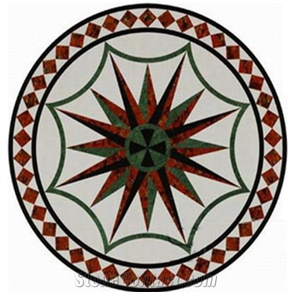 Marble Waterjet Medallion Polished Floor Pattern, Hotel Lobby Marble Medallion Tiles,Corridor Marble Tiles,Luxury Marble Walling Tiles,Bathroom Walling Panel