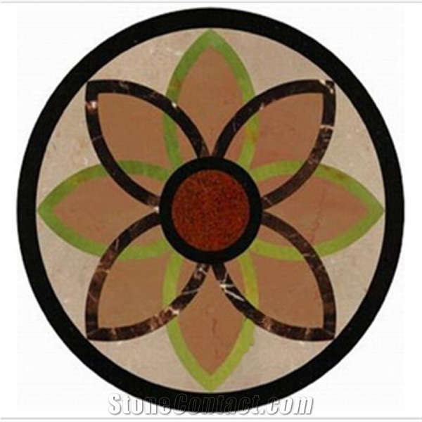Marble Waterjet Medallion Polished Floor Pattern, Hotel Lobby Marble Medallion Tiles,Corridor Marble Tiles,Luxury Marble Walling Tiles,Bathroom Walling Panel