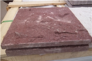 Mushroom Red Sandstone Wall Tiles, Natural Surface Sandstone Wall Clading Tiles, Red Sandstone Wall Decoration, Building Material, Wall Covering