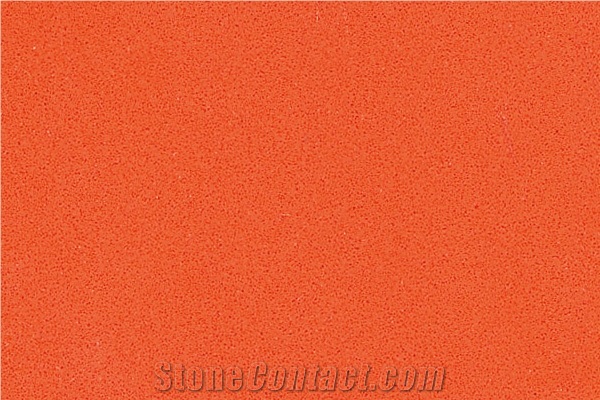 Pure Dark Orange Quartz Kitchen Cabinet Tops, Quartz Worktops, Quartz Surface, Quartz Stone Tops, Quartz Kitchen Island Tops, Quartz Desktop, Quartz Tops