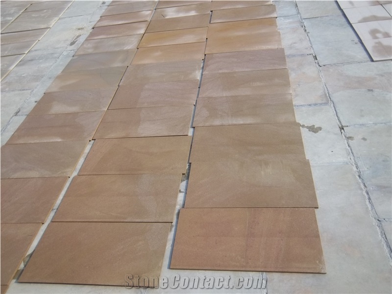 Yellow Sandstone Wall Clading Tiles, Sandstone Etching, Shandong Yellow Sandtstone Wall Covering for Pattern, Hotel and Lobby, Sandstone Wall Tile Building Material