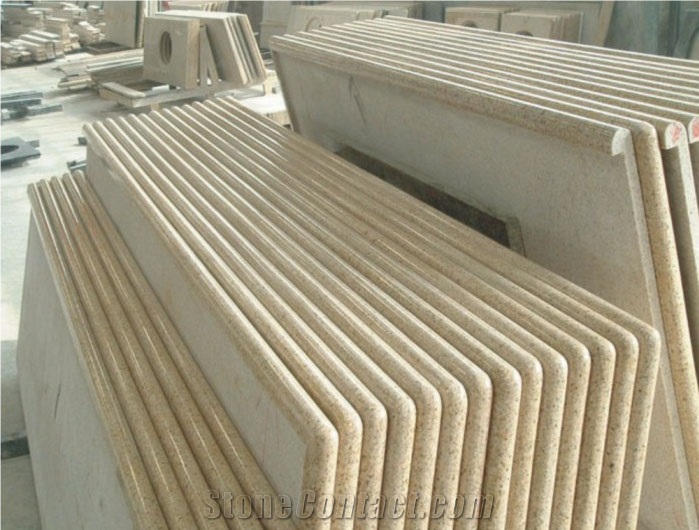 G682 Granite (Golden Sand, Sunset Gold, Gold Peach) Bathroom Vanity Tops