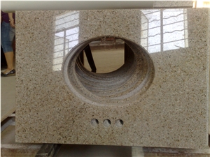 G682 Granite (Golden Sand, Sunset Gold, Gold Peach) Bathroom Vanity Tops