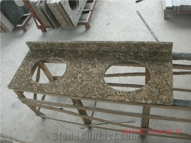 Giallo Fiorito Granite Countertops/Vanity Top,Bath Top