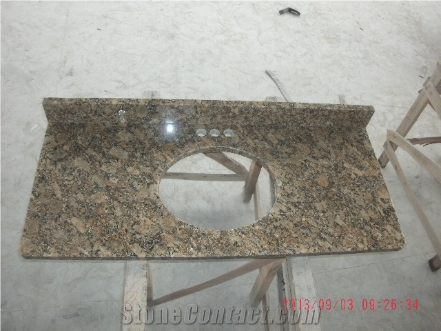 Giallo Fiorito Granite Countertops/Vanity Top,Bath Top